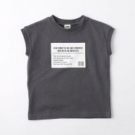 branshes 【WEB限定/DRC】アソートロゴフレンチスリーブトップス ブランシェス トップス ノースリーブ・…