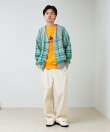 【実績品番/UNISEX】【BHPC】モヘヤタッチニットカーディガン
