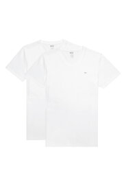 【SALE／20%OFF】DIESEL メンズ アンダーウェア Vネック Tシャツ 2パック ディーゼル トップス カットソー・Tシャツ ホワイト ブラック【送料無料】