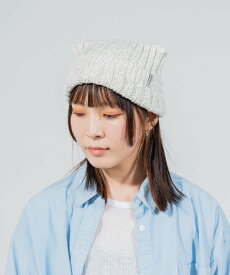 OVERRIDE OVERRIDE KNIT MIX CAT BEANIE オーバーライド 帽子 ニット帽・ビーニー ブラック【送料無料】