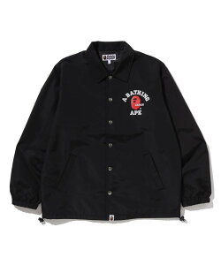 A BATHING APE COLLEGE ONE POINT COACH JACKET A xCVO GCv WPbgEAE^[ u]EWp[ ubNyz
