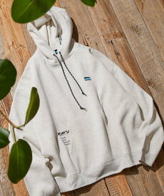 【SALE／20%OFF】KAVU KAVU×FREAK'S STORE/カブー 別注 ビッグシルエット ワンポイント刺繍 プルオーバー パーカー / フーディ 【限定展開】 25AW フリークスストア トップス パーカー・フーディー ブラック グレー ネイビー【送料無料】