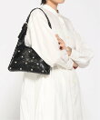 レザールックスタッズバッグ
