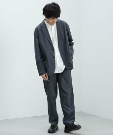 【SALE／50%OFF】BEAMS HEART MEN BEAMS HEART / イージー 2ボタン ジャケット&パンツ (セットアップ) ビームス ハート ジャケット・アウター テーラードジャケット・ブレザー ブラック グレー【送料無料】