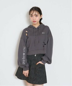 【SALE／60%OFF】Lovetoxic 【LTXC】ダメージクロップドパーカ ナルミヤオンライン トップス パーカー・フーディー ブラック ホワイト グリーン