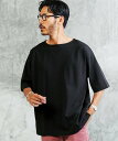 JIGGYS SHOP SELECT ヘビーオンス5分袖 Tシャツ バスクシャツ ジギーズショップ トップス カットソー・Tシャツ ホワイト ブラック ネイビー
