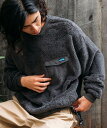 【SALE／20%OFF】KAVU KAVU×FREAK'S STORE / 別注 ナイロン切り替え シャギーフリース クルーネックプルオーバー / …