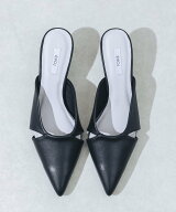 EVOL 【S-LLサイズ展開・クッション入り】5cmヒールポインテッドミュール イーボル シューズ・靴 ミュー…