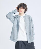 ABAHOUSE LASTWORD ドライタッチ ペーパーライク クルーネックカーディガン アバハウス トップス カーデ…