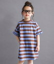 branshes 【WEB限定/DRC】ボーダー半袖ワンピース ブランシェス ワンピース・ドレス ワンピース ピンク ブルー グリー…
