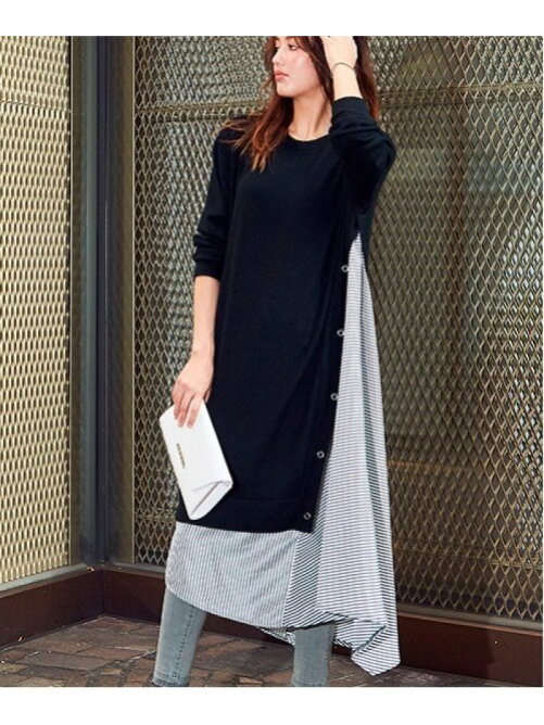 Ranan ストライプ切替チュニックワンピ Rakuten Fashion 楽天ファッション 旧楽天ブランドアベニュー Ac1536 Ranan ストライプ切替チュニックワンピ Rakuten Fashion 楽天ファッション 旧楽天ブランドアベニュー Ac1536