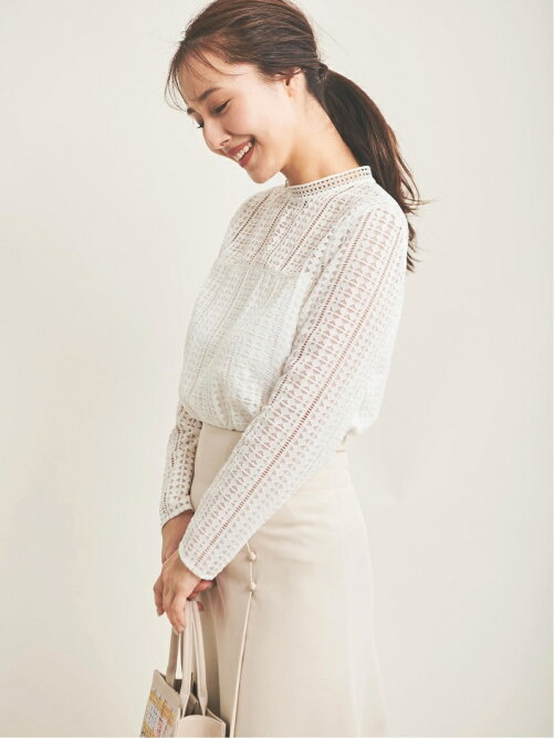 The Virgnia 幾何学レーストップス Rakuten Fashion 楽天ファッション 旧楽天ブランドアベニュー Ch2536