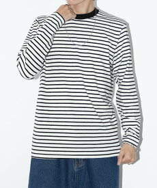 【SALE／42%OFF】SETUP7 SETUP7/長袖 ボーダーオーバーサイズロングスリーブTシャツ SCCH364 セットアップセブン トップス カットソー・Tシャツ ブラック ホワイト