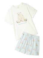 gelato pique 【ONLINE限定】【接触冷感】シーアニマル柄ワンポイントTシャツ&ショートパンツセット ジェ…