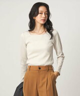 UNITED ARROWS green label relaxing ブライトリブ スクエアネック ロングスリーブ カットソー ユナイテ…
