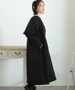 中わた入りノーカラーコート