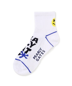 PEARLY GATES BIGロゴショートソックス (LADIES) パーリーゲイツ 靴下・レッグウェア 靴下 ホワイト ネイビー