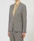 【ウォッシャブル】裏起毛チェック ジャケット