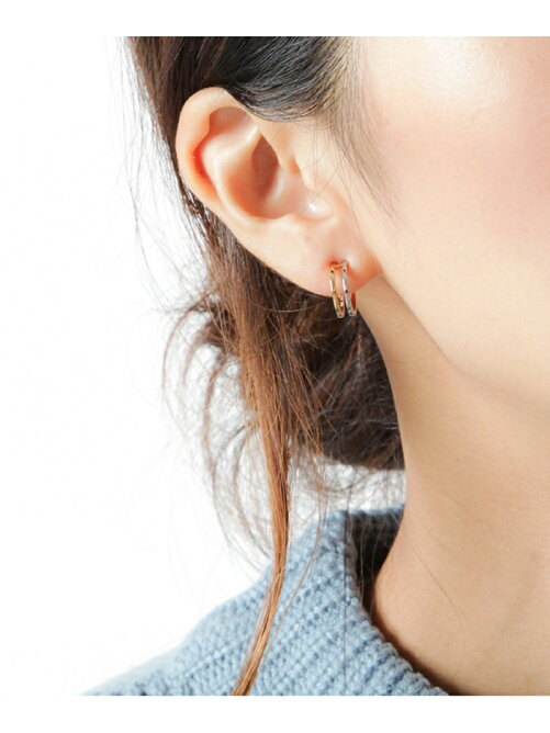 Jouete 2連 コンビカラー ピアス Rakuten Fashion 楽天ファッション 旧楽天ブランドアベニュー Bq8538
