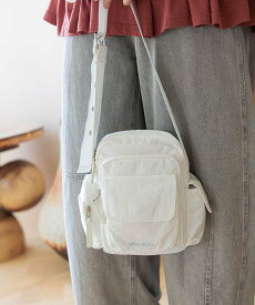 niko and ... オリジナルマルチポケットショルダーバッグ ニコアンド バッグ ショルダーバッグ ホワイト ブラック シルバー【送料無料】