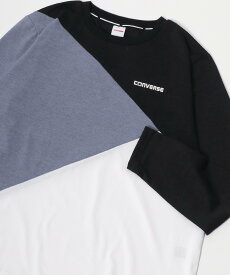 【SALE／50%OFF】CONVERSE コンバース Tシャツ メンズ 秋冬 切替え 吸汗速乾 長袖 マルカワ トップス カットソー・Tシャツ ホワイト ブラック