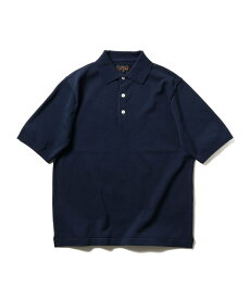 BEAMS PLUS Knit Polo 12G ビームス メン トップス ポロシャツ ブラウン ピンク ホワイト ブルー ブラック ネイビー オレンジ イエロー グリーン【送料無料】