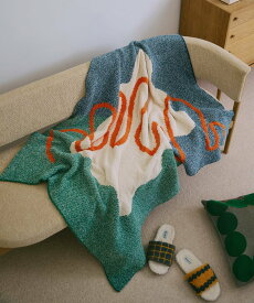 BIRTHDAY BAR 【SAHIR サヒール】Mochimochi blanket ブランケット バースデイバー インテリア・生活雑貨 カーペット・ラグ・マット ブルー オレンジ【送料無料】