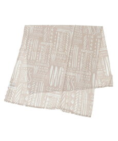 CONVERSE TOKYO BLOCK PRINT SCARF コンバーストウキョウ ファッション雑貨 スカーフ・バンダナ ネイビー ブルー ベージュ【送料無料】
