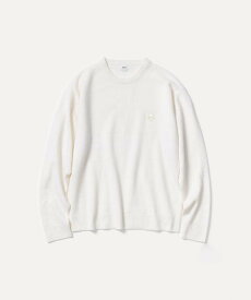 【SALE／50%OFF】TAKEO KIKUCHI 【Air Palette Knit】ワンポイント カラーニット プルオーバー タケオキクチ トップス ニット オレンジ イエロー ホワイト ネイビー ブルー【送料無料】