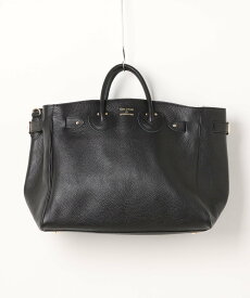 【SALE／3%OFF】YOUNG & OLSEN The DRYGOODS STORE YOUNG&OLSEN/EMBOSSED LEATHER BELTED TOTE M セットアップセブン バッグ トートバッグ ブラック【送料無料】