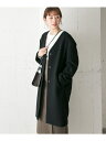 【SALE/20%OFF】URBAN RESEARCH Vネックロングコート アーバンリサーチ コート/ジャケット【RBA_S】【RBA_E】【送料無料】