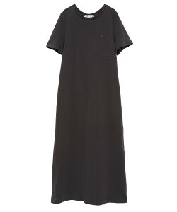 �ySALE�^40%OFF�zCONVERSE TOKYO WOMEN STRAIGHT PANEL SLIT DRESS �R���o�[�X�g�E�L���E �����s�[�X�E�h���X �����s�[�X �O���[ �u���b�N�y���������z