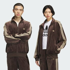 adidas 【公式】アディダス adidas FB TT VELOUR / ファイヤーバード トラックトップ ベロア アディダス トップス その他のトップス ブラウン【送料無料】