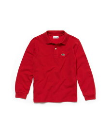 LACOSTE Boys プチピケポロシャツ (長袖) ラコステ トップス ポロシャツ ブルー ブラック ネイビー レッド【送料無料】