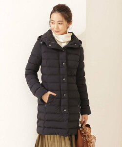 CAPEHORN SANTACRUZ/フードロングダウン ナノユニバース コート/ジャケット ダウンジャケット ブラック ネイビー【送料無料】