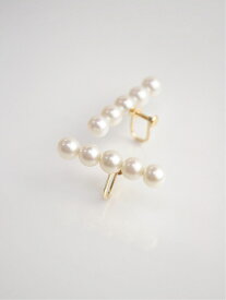 anq. 【anq.】K10・Pearl Line イヤリング クークロワッサン アクセサリー・腕時計 イヤリング・イヤーカフ【送料無料】