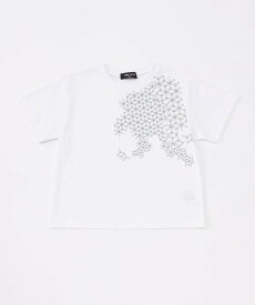 【SALE／50%OFF】COMME CA ISM 和柄プリント 半袖Tシャツ コムサイズム トップス カットソー・Tシャツ グリーン ホワイト ブラック ブルー