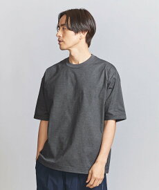 BEAUTY&YOUTH UNITED ARROWS グリッドドット アジャスト クルーネック Tシャツ ビューティー＆ユース　ユナイテッドアローズ トップス カットソー・Tシャツ グレー ブラック ベージュ【送料無料】