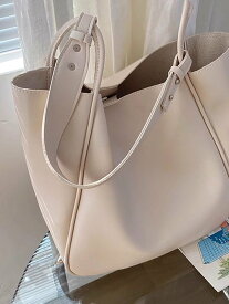 Doux Belle 大容量ショルダーバッグ ドゥー・ベル バッグ トートバッグ ブラック ベージュ ブラウン【送料無料】