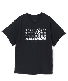 MM6 Maison Margiela MM6×SALOMON Tシャツ エムエムシックス トップス カットソー・Tシャツ ブラック【送料無料】