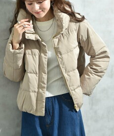 【SALE／55%OFF】INTERPLANET ピーチスキンショートダウン インタープラネット ジャケット・アウター ダウンジャケット・ダウンベスト ホワイト ネイビー ブラック ベージュ【送料無料】