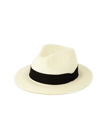 【SALE／60%OFF】PINKY&DIANNE ブレードつば広帽 ピンキー アンド ダイアン 帽子 その他の帽子 ホワイト