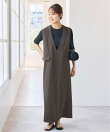 《WEB限定 / 追加》ダブルクロスVネックワンピース