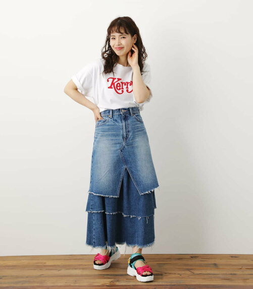 Rodeo Crowns Wide Bowl レイヤードデニムマキシスカート Rakuten Fashion 楽天ファッション 旧楽天ブランドアベニュー Cv1542