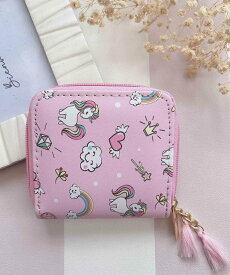 【SALE／40%OFF】lulu noix lulu noix/(K)ユニコーン財布 ミニョントレフル ルームヨンマルサンセレクティッド 財布・ポーチ・ケース 財布 ブルー ピンク
