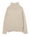 B:MING by BEAMS エドワード オフタートルネック プルオーバー 25AW 秋冬 ざっくり ゆるニット 大人カジュアル 暖かい ふわふわ ウール ビーミング ライフストア バイ ビームス トップス ニット レッド ネイビー ベージュ【送料無料】