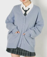 WEGO LADY'S ニットカーディガン ウィゴー ファッション雑貨 その他のファッション雑貨 パープル ベージ…