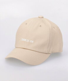 【SALE／25%OFF】COMME CA ISM UVカット ロゴ刺しゅうキャップ コムサイズム 帽子 キャップ ベージュ ブラック