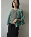 ギャザースリーブシアーブルゾン
