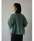 ギャザースリーブシアーブルゾン